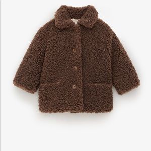 zara kids teddy coat